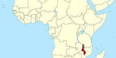 Karte von Malawi Landkarte Afrika